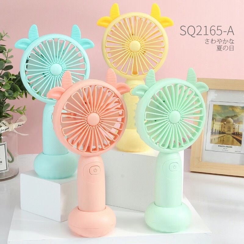 Charging mini fan, cartoon fan, novel and unique fan detail image 5