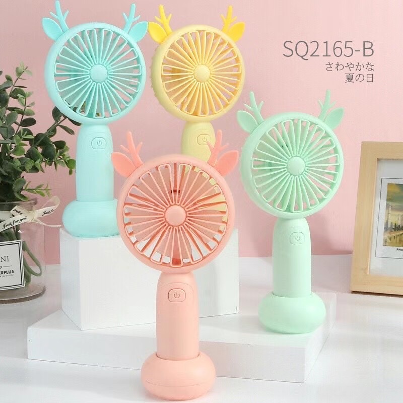 Charging mini fan, cartoon fan, novel and unique fan detail image 1