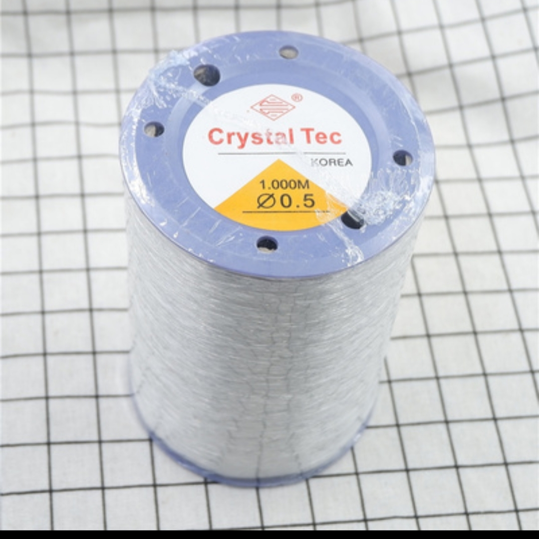 Large roll round elastic fish silk thread 0.5 Transparent white beaded crystal thread Elastic bead bead bead bead string