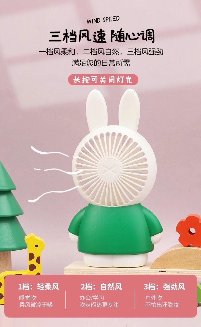 Cartoon mini fans, new and unique mini fans, charging mini fans detail image 4