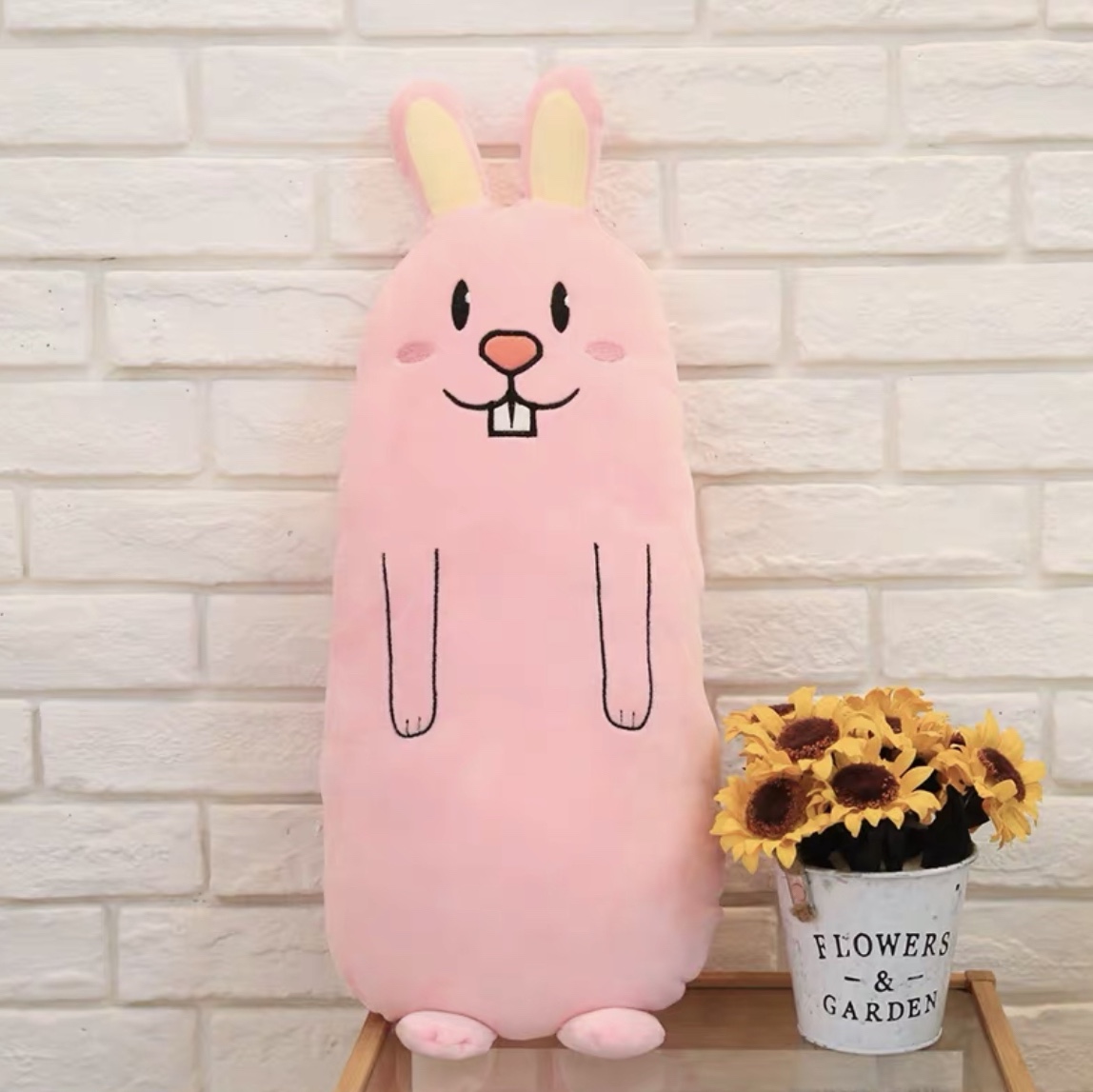 Cute sleeping pillow girls dormitory bed with legs super soft plush toy cuddle doll pillow boys 64