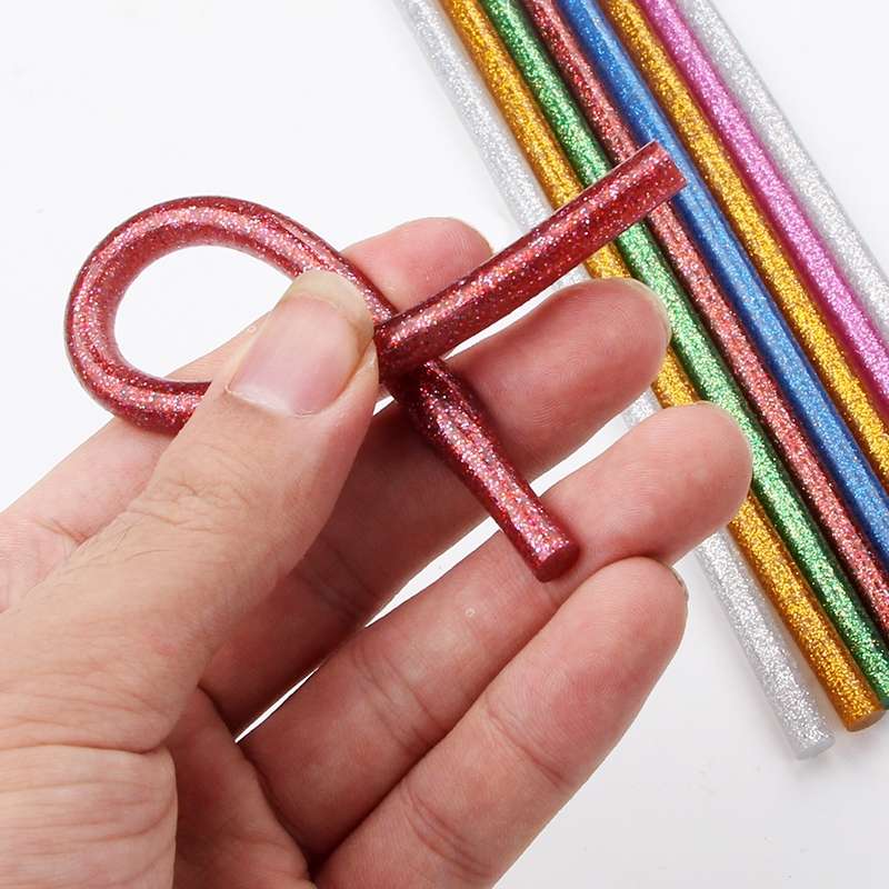 Dinglide Hot Melt Glue Stick 327 Dazzling Color Glue Stick 7*180Mm-20 Mixed Specification drawing