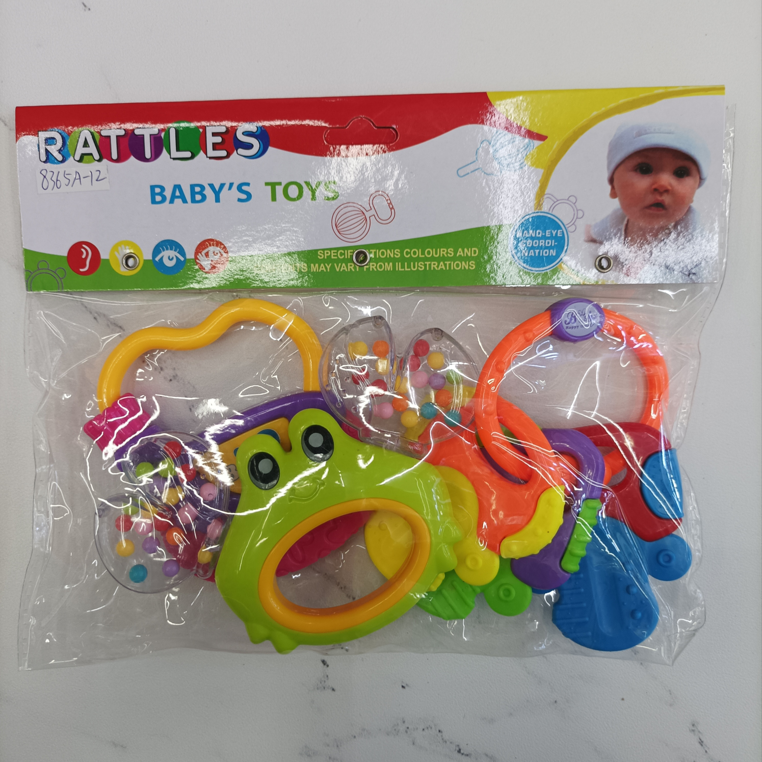 婴儿手摇铃玩具益智牙胶