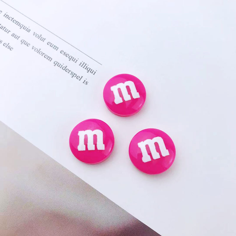Resin accessories M Bean cartoon fruit dumpling plate Douyin Bestseller diy hairpin Water cup sticker cream glue phone case resin accessories Application Scenario