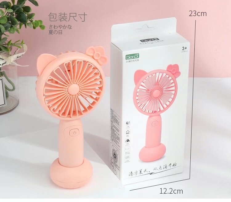 Charging mini fan, cartoon fan, novel and unique fan detail image 9