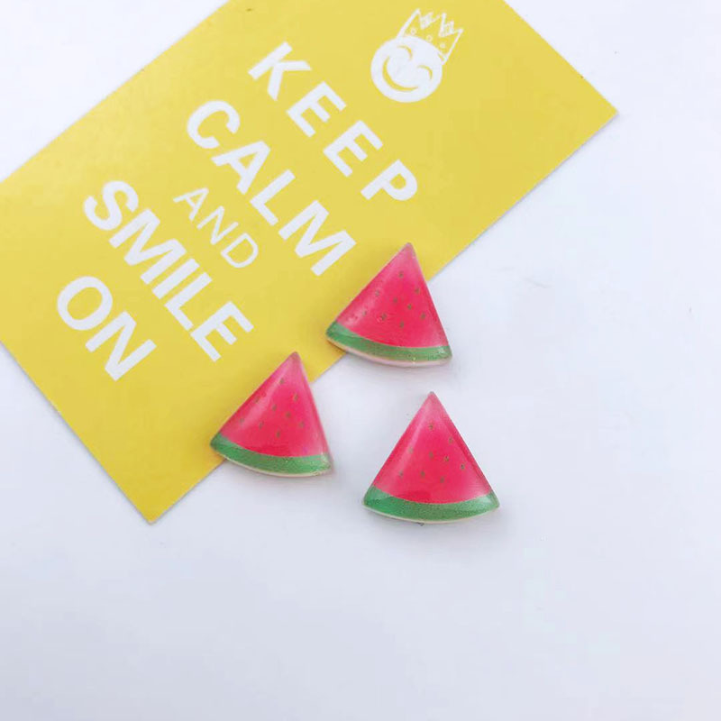 Transparent resin fruit cartoon cute plastic mixed style frosted resin patch diy lucky bag animal, flower and fruit accessories factory direct sales detail image 7