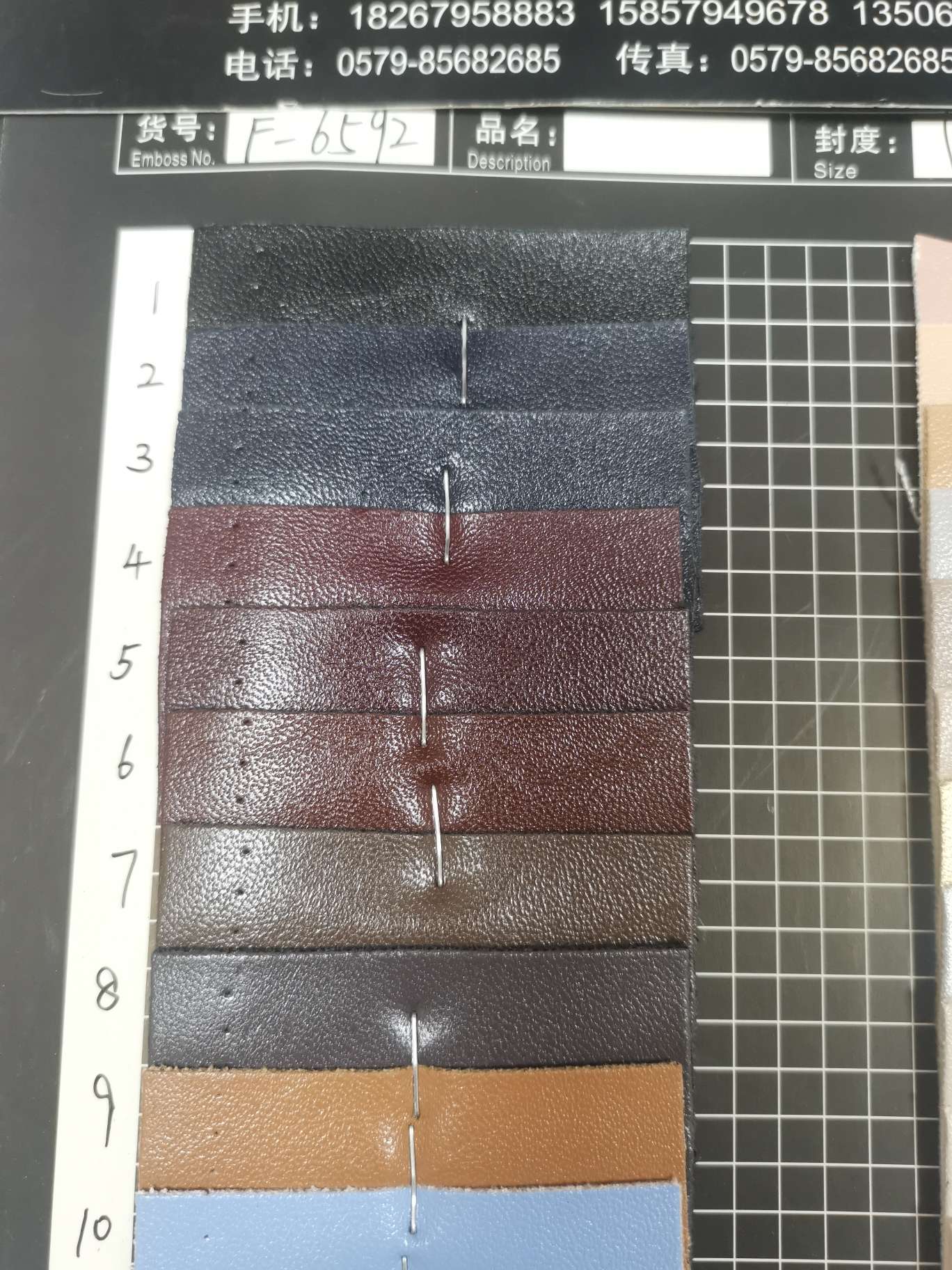 F6592 97 Factory direct sales of new leather a large number of spot high school low-grade luggage sofa shoe material fabric Item Picture