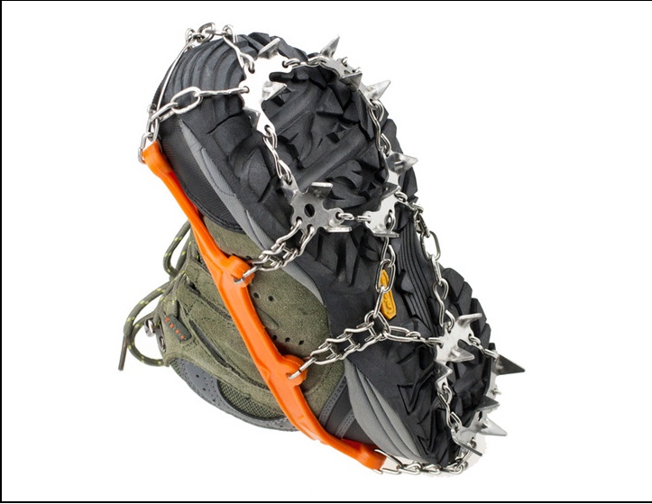 19 Teeth Crampons Outdoor Mountaineering Attachment Shoe Chain Non-Slip Nails Snowshoe Set Simple 19 Teeth 1 Pair 2 Item Picture