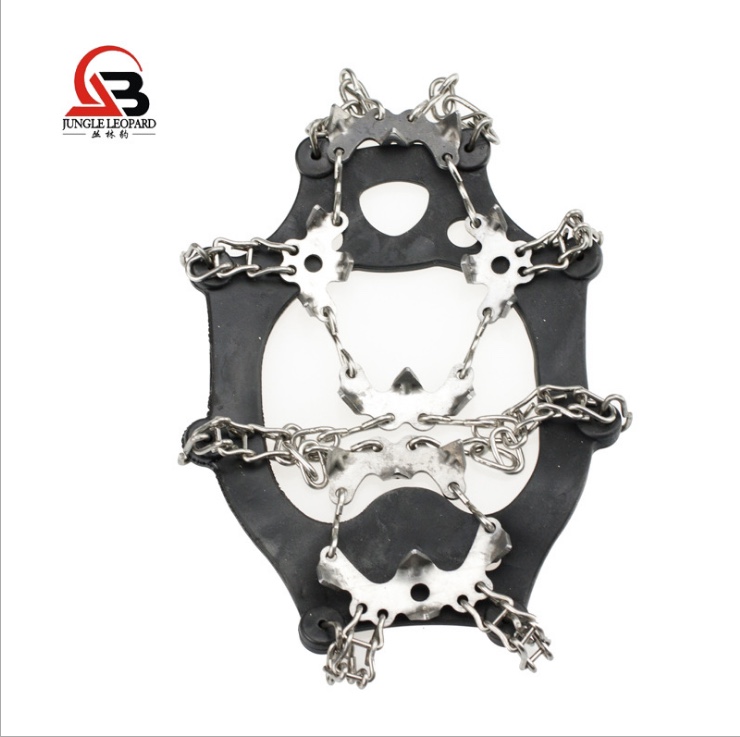 19 Teeth Crampons Outdoor Mountaineering Attachment Shoe Chain Non-Slip Nails Snowshoe Set Simple 19 Teeth 1 Pair 2 Application Scenario