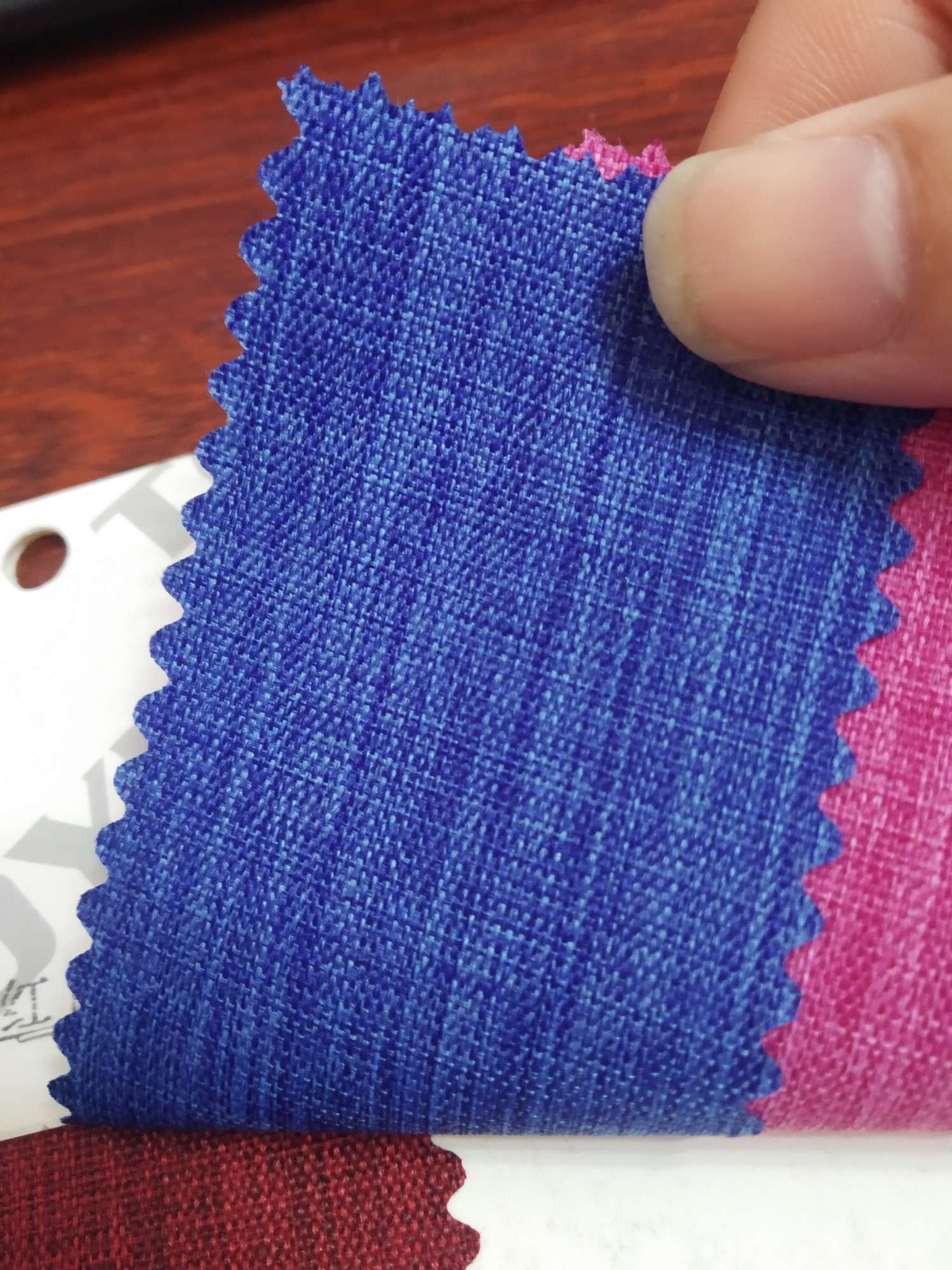 TY-- 015 300D Matte Waterproof pu 19# Sapphire Blue Application Scenario