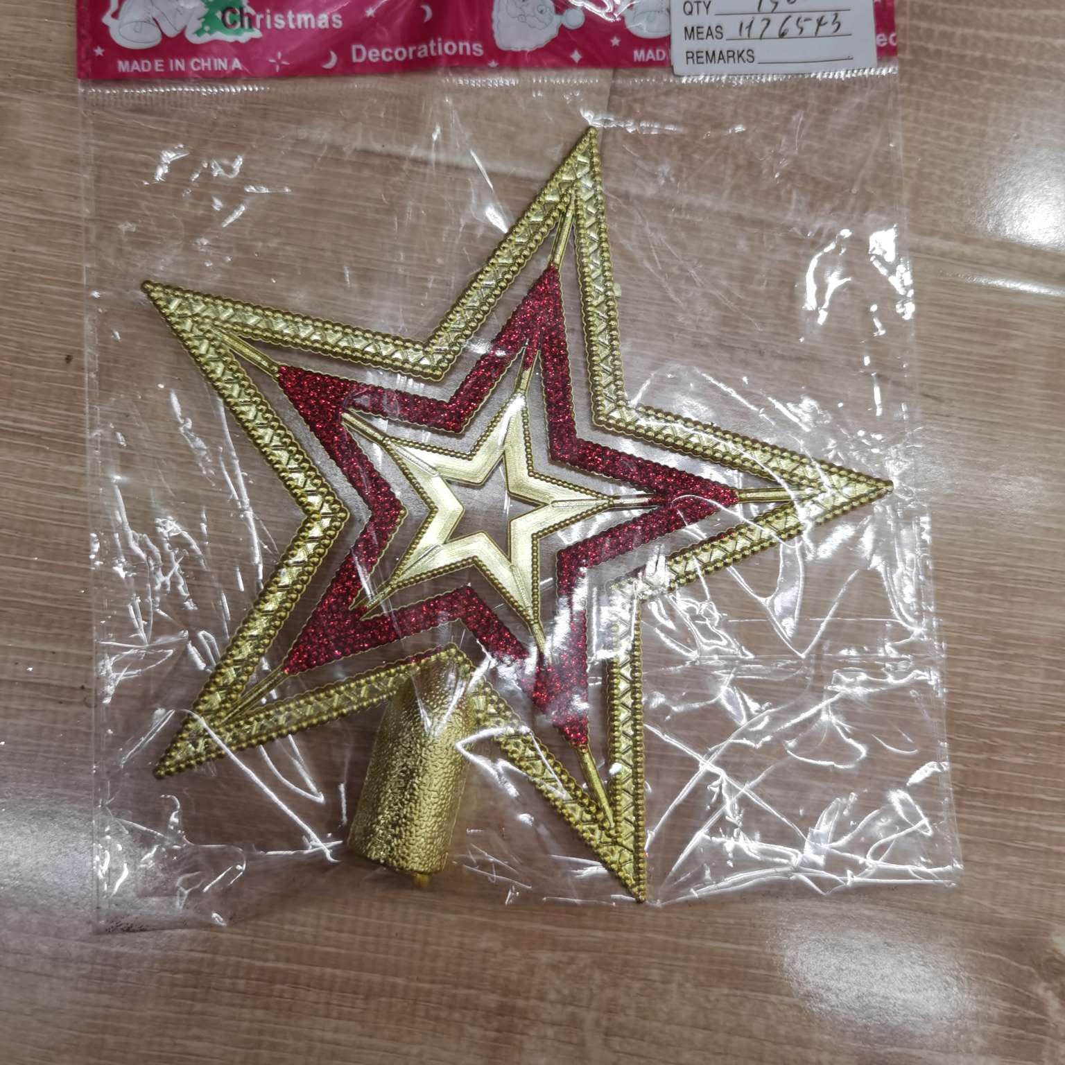 1025 لوحة عيد الميلاد المجيدة لعيد الميلاد المجففة بالذهب Item Picture