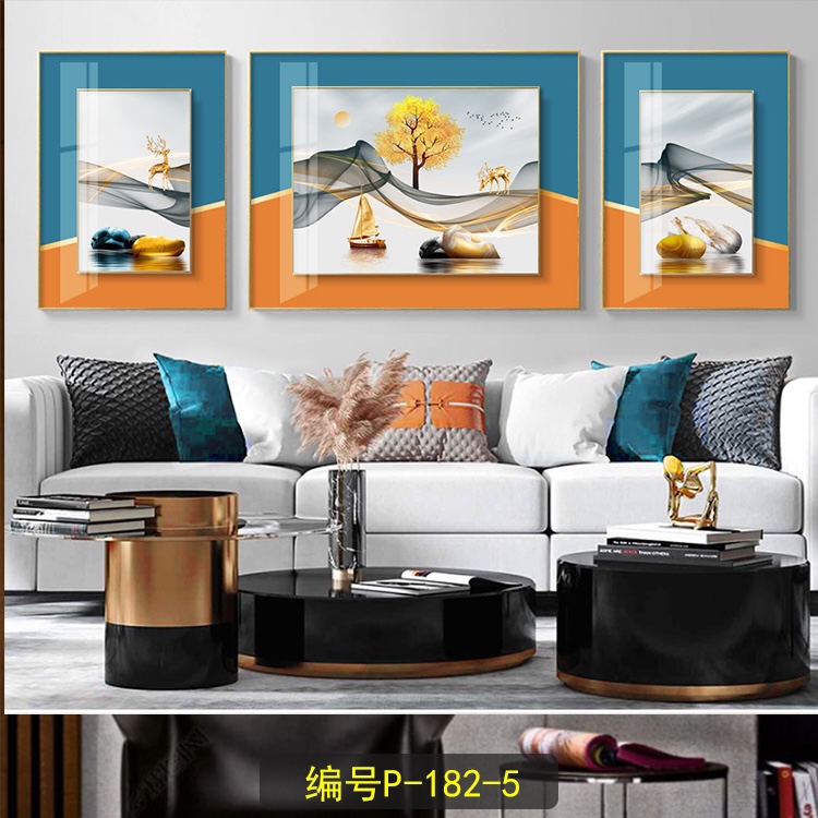 Morandi living room decoration. -6