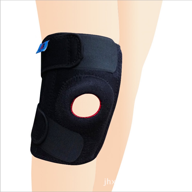 Outdoor Professional Adjustable Sports Mountaineering 4 Support Spring Knee Pad Pressure Warm Single Price details Picture