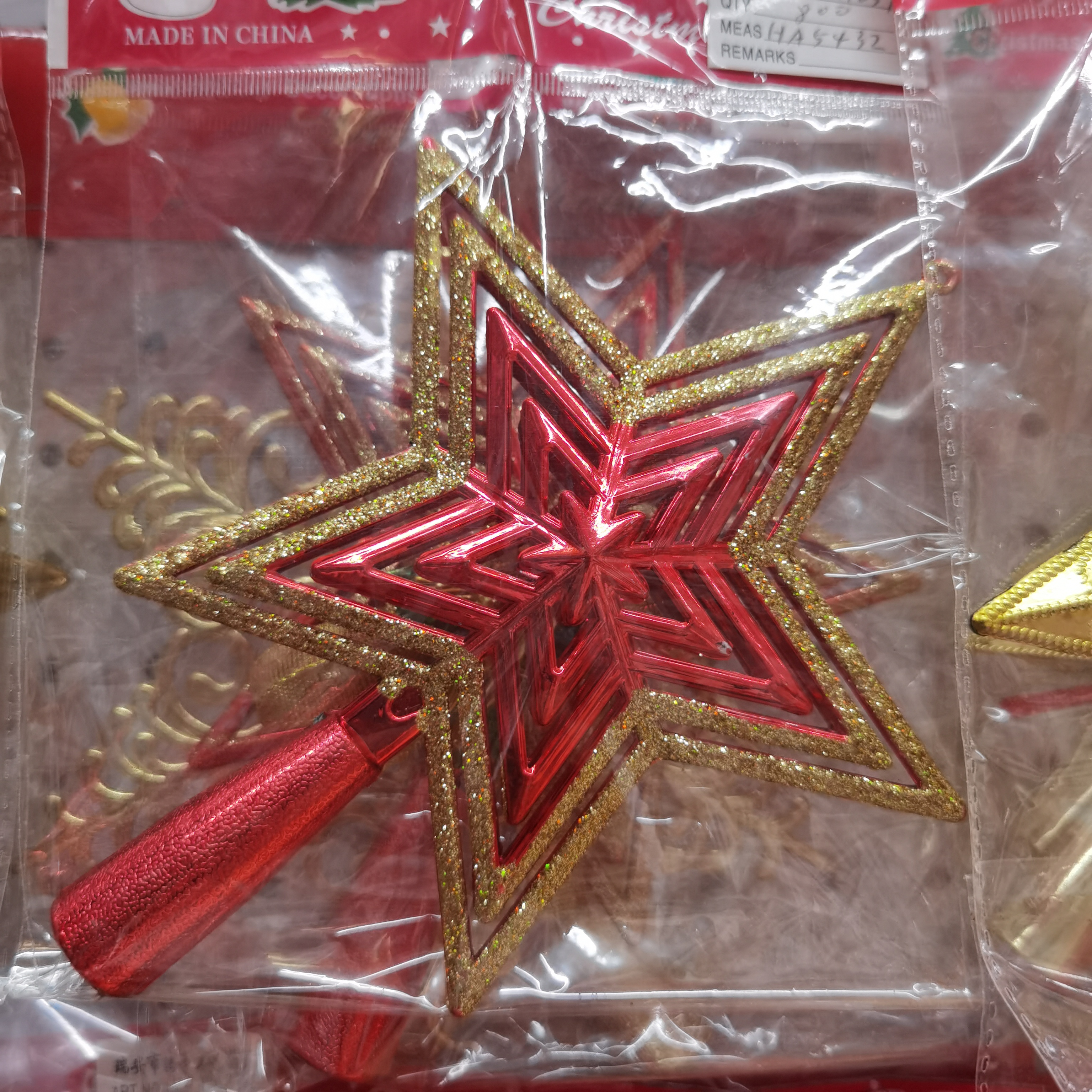 1024 Christmas gifts, Christmas pendants, Christmas decorations, Christmas ornaments, electroplated gold powder pendants