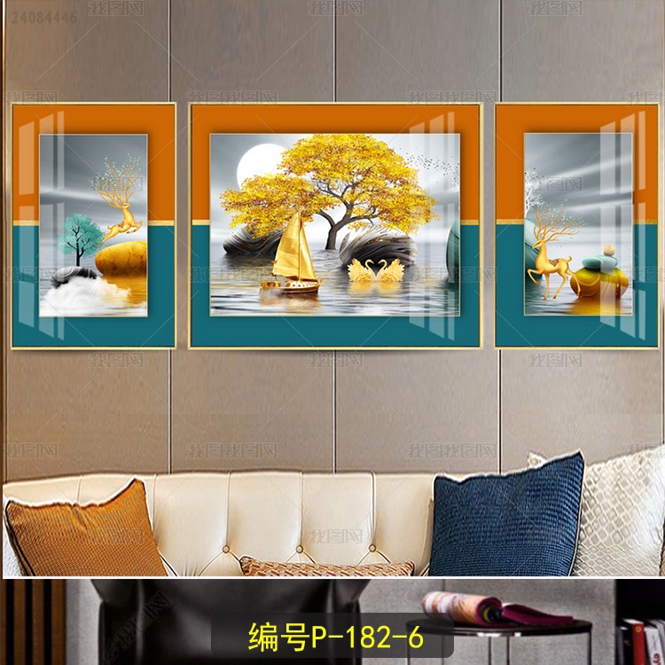 Morandi living room decoration. -5