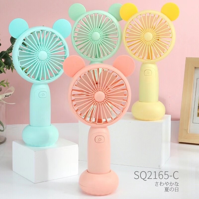 Charging mini fan, cartoon fan, novel and unique fan detail image 2