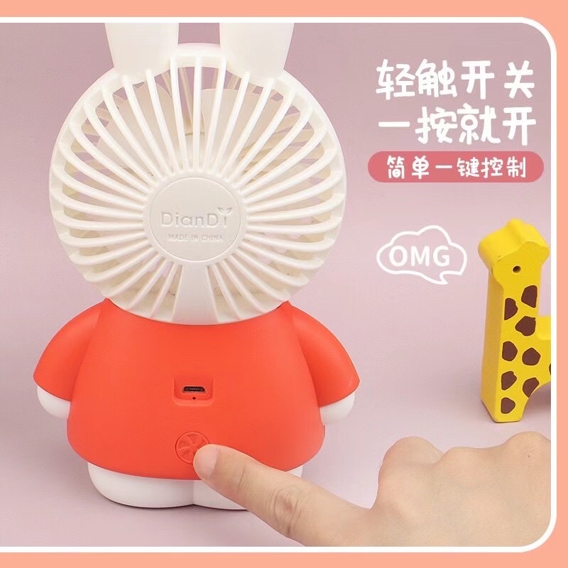 Cartoon mini fans, new and unique mini fans, charging mini fans detail image 6