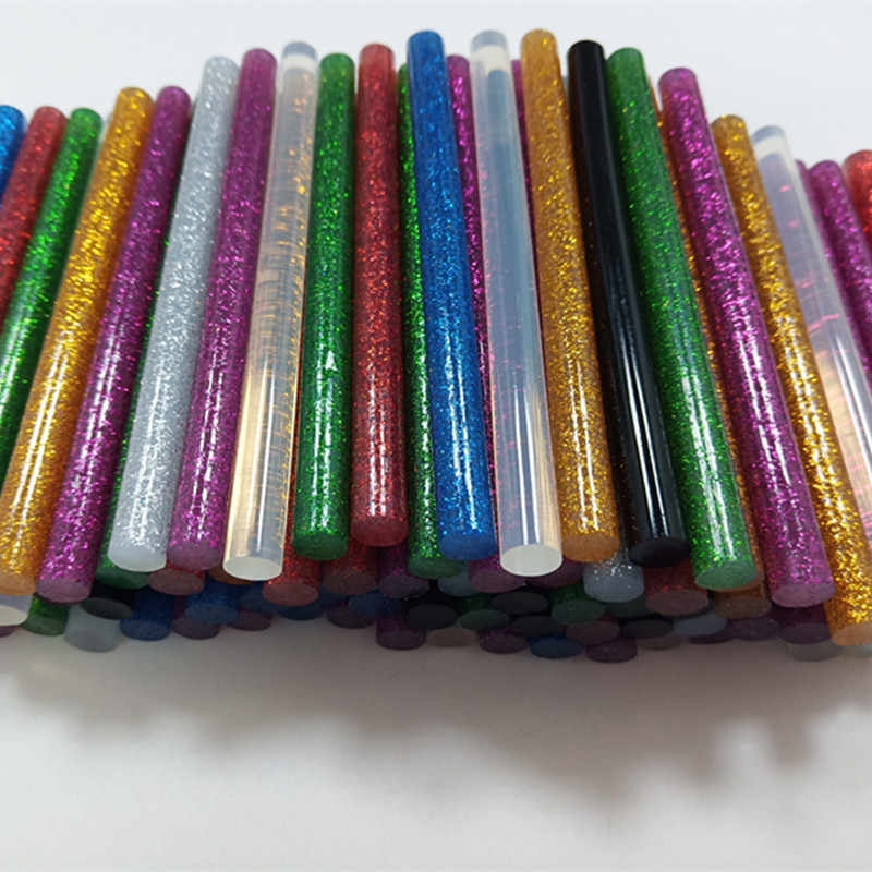 Dinglide Hot Melt Glue Stick 327 Dazzling Color Glue Stick 7*180Mm-20 Mixed