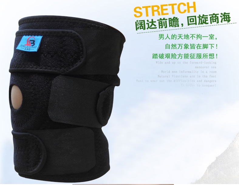 Non-Slip Sports Knee Guard Men And Women Outdoor Climbing Running Basketball Badminton Warm High Elastic Protective Equipment A Single Price full figure