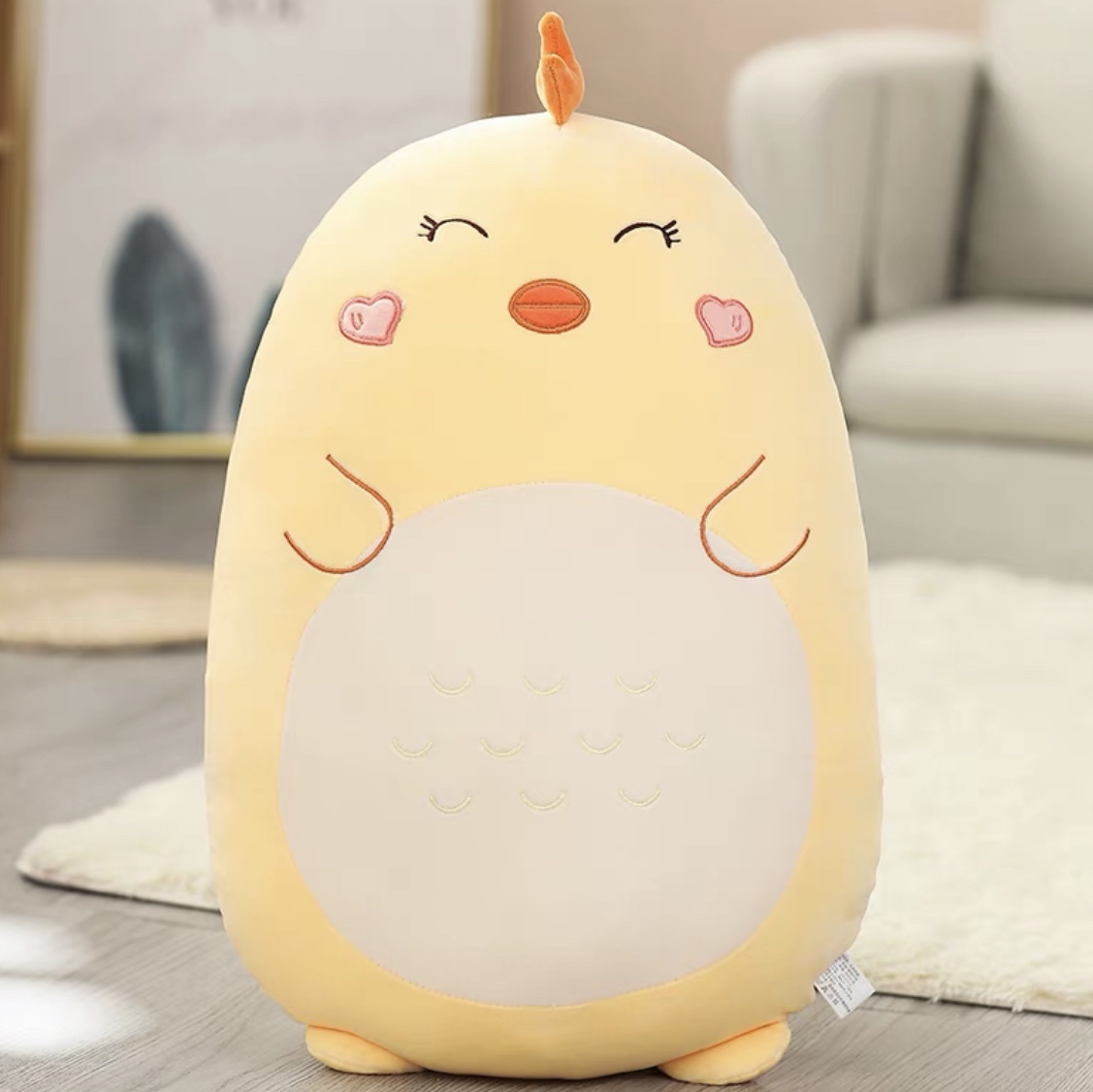 Lindo dinosaurio peluche almohada pequeño conejo dormir en la cama de las niñas muñeca grande boneca super suave 70