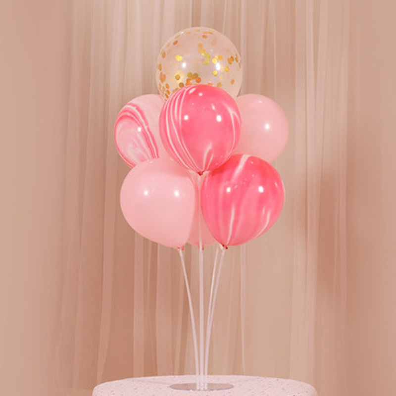 桌飘地飘气球桌飘支架派对用品气球配件工厂直销7头桌飘亚克力桌飘加厚 玩具  充气玩具  卡通气模玩具1详情图7