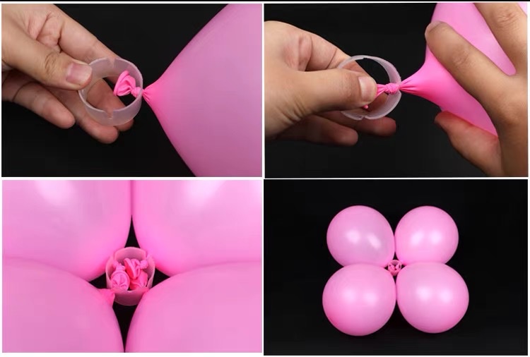 Balloon binding, arch ring buckle, opening ceremony stand card, QQ ring, balloon decoration, plum blossom, balloon accessory, party supplies detail image 4
