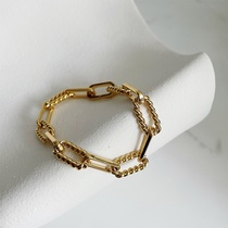 Senior sense bracelet women's trend unique simple ins niche design retro hand jewelry personality cold wind jewelry rugged bracelet 74