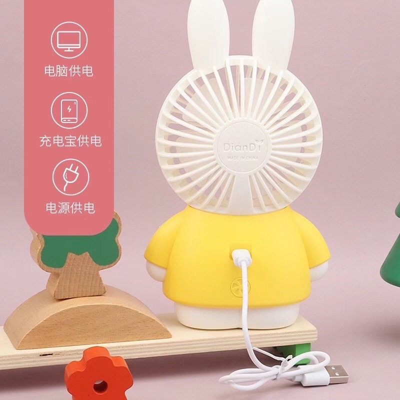 Cartoon mini fans, new and unique mini fans, charging mini fans detail image 5