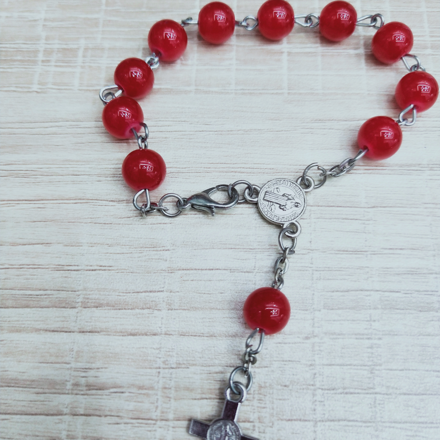Factory direct sales, foreign trade hot products, religious series rosary cross bracelet 050