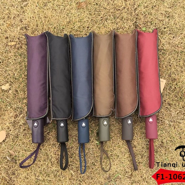 F1-10622-307B防紫外线素色三折自动晴雨伞图