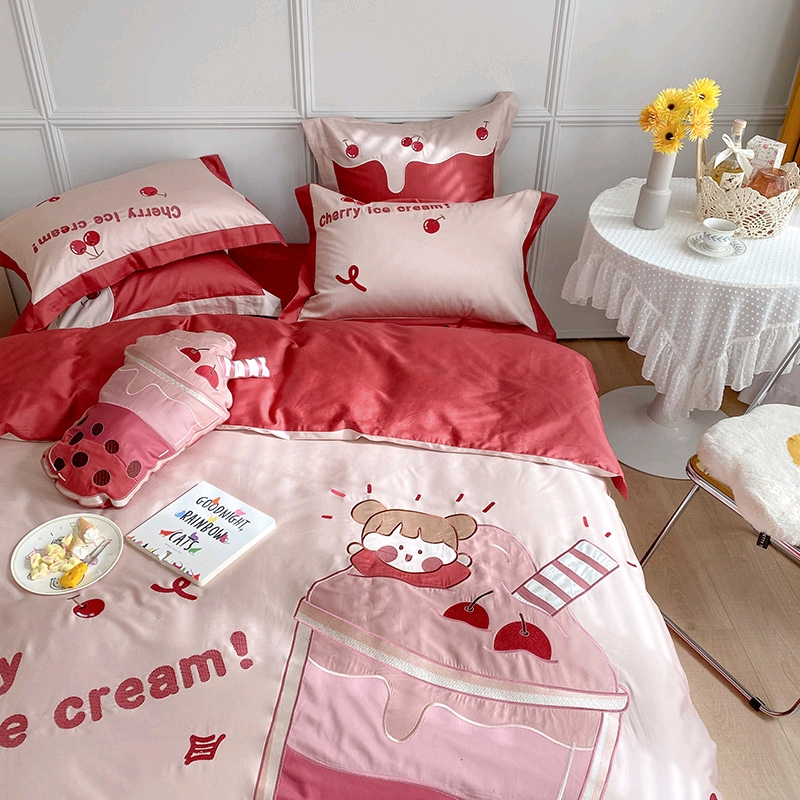 20 Factory direct source goods New 60S long staple cotton applique embroidered four-piece set Factory direct source goods new 60S Long staple cotton applique embroidered four-piece set factory direct source goods new 60S long
