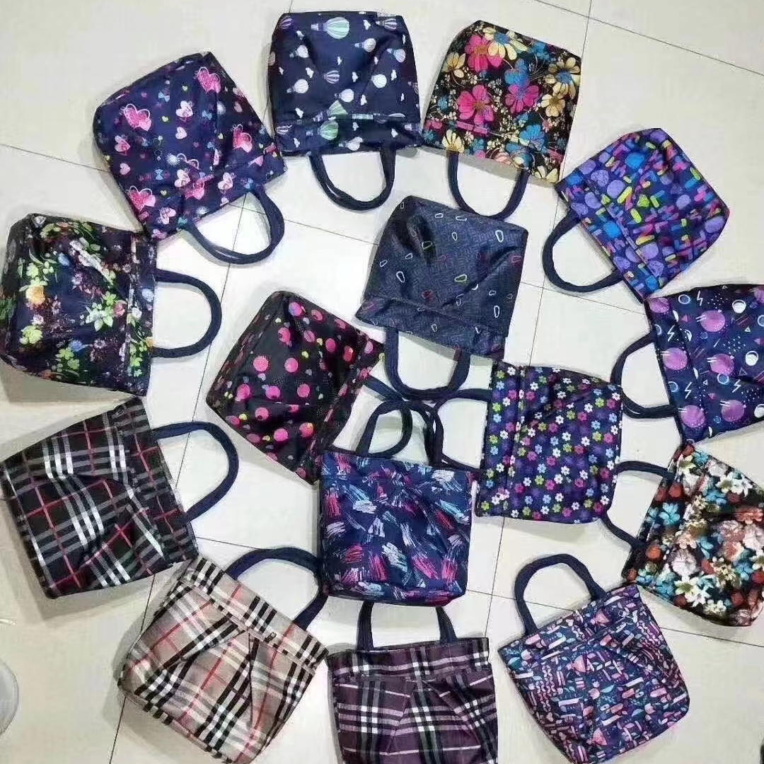 Waterproof fabric bag Handbag Ladies Ladies bag bento bag Hand lunch box bag Oxford cloth bag Mommy