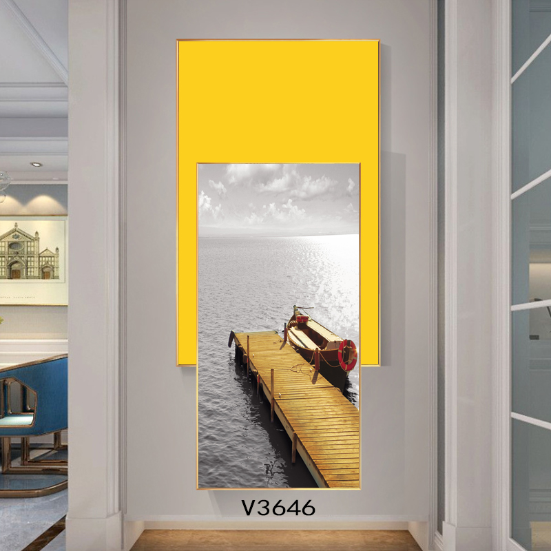 Modern simple decorative painting landscape light luxury porch decorative painting 6000-54