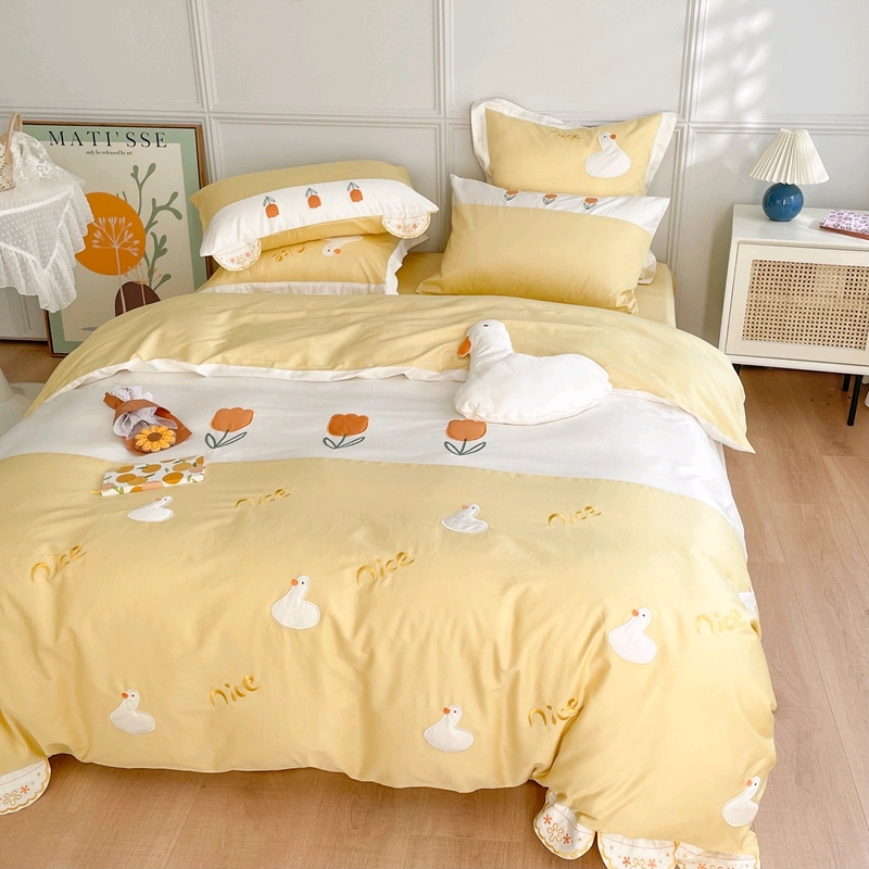 12 Factory direct source goods New 60S long staple cotton applique embroidered four-piece set Factory direct source goods new 60S Long staple cotton applique embroidered four-piece set factory direct source goods new 60S long