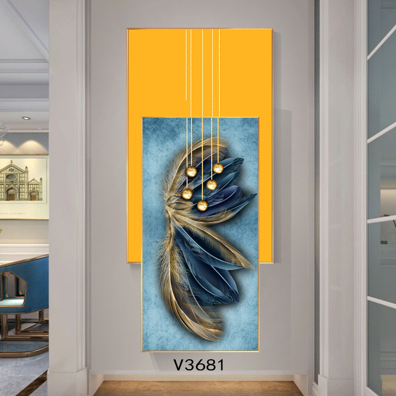 现代简约装饰画风景山水轻奢玄关装饰画2-100