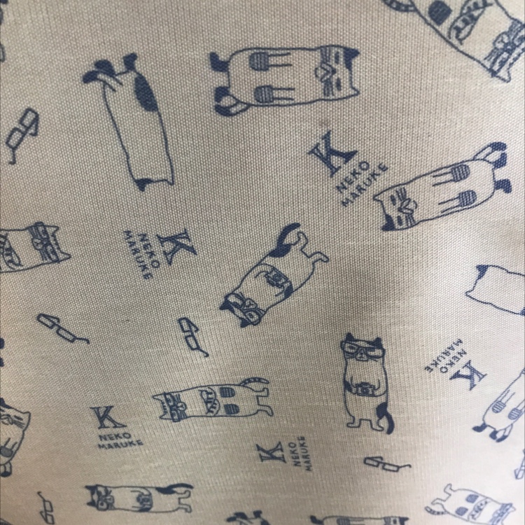 210D牛津布眼镜猫印花