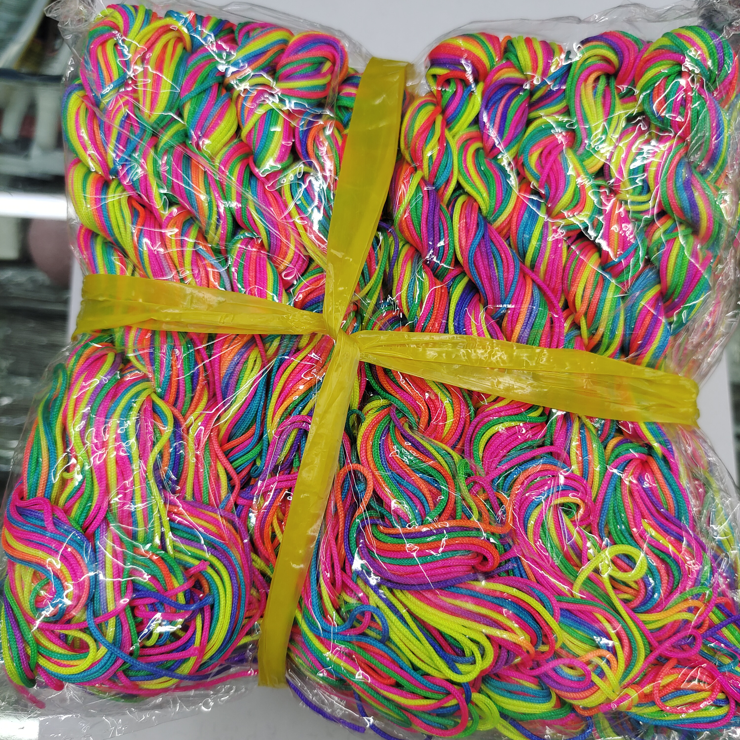 1mm mahua jade thread multicolor braided rope Jade thread Buddha bead necklace with Vajra bodhi starlight wire multicolor
