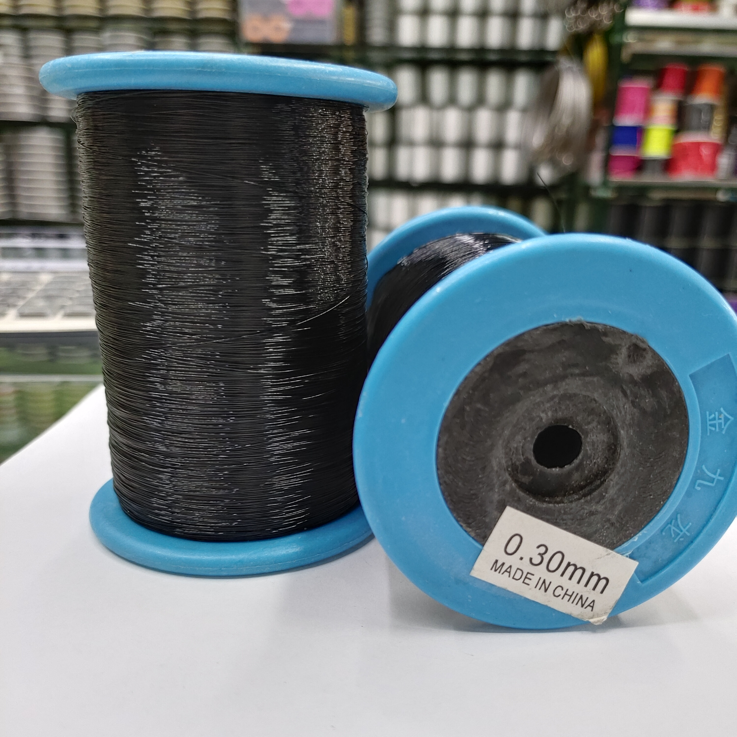Large roll non-stretch fishing line 0.3mm wound ring line Black fish silk line DIY hand-woven beaded fishing line