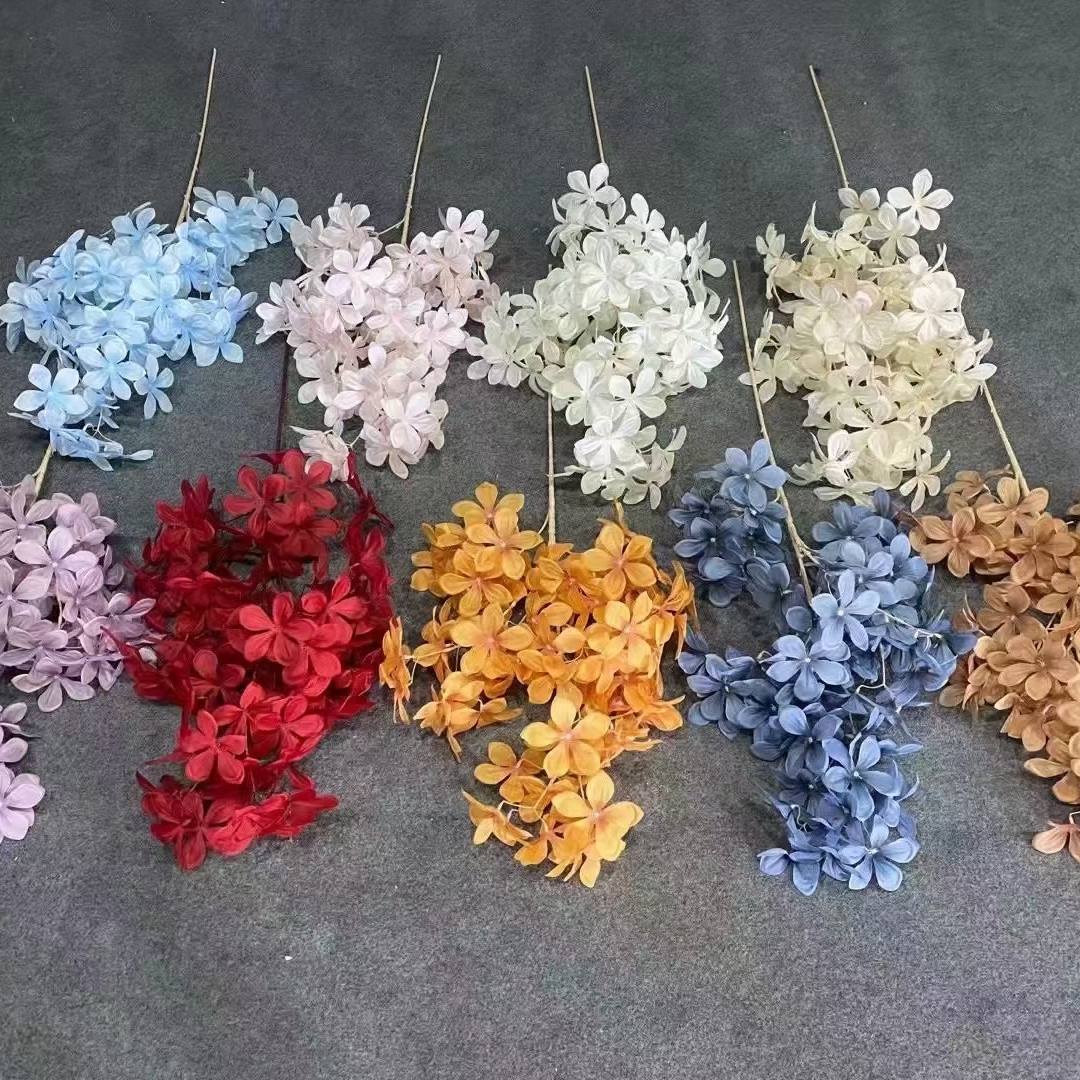 单支雪花秀  适合室内外工程  婚庆做景，装饰，家居摆放  插花配材