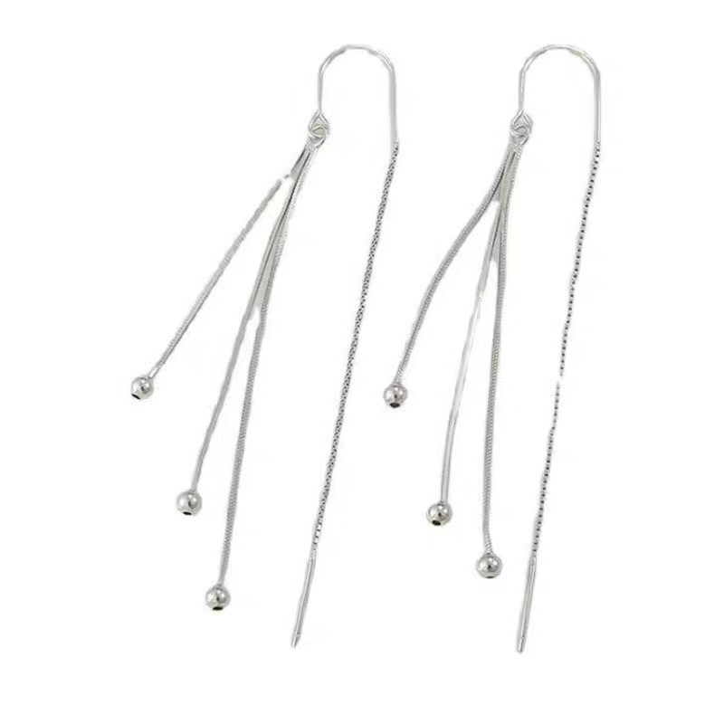 Long earrings for women Summer Pendants Show face thin beanie tassel earrings for women summer pendants