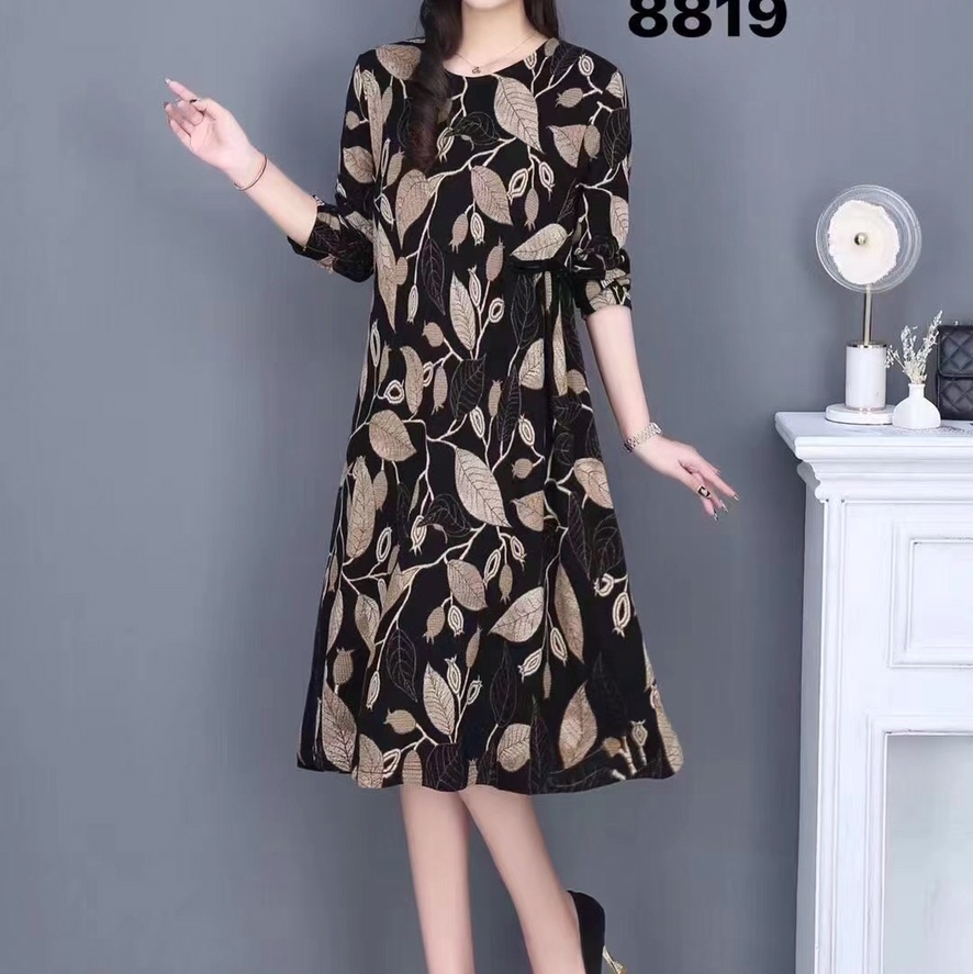 Fashion trend Casual comfort temperament elegant floral dress