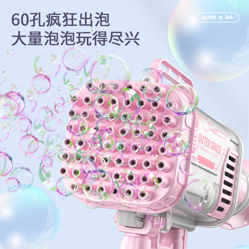 60孔霸道加特林泡泡机    最大功率泡泡机 充电泡泡机 详情图3