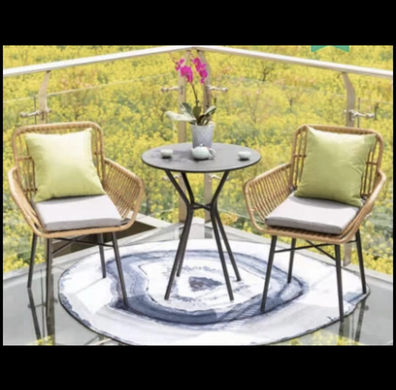 JHA-18045 (2 chairs, 1 coffee table) details Picture