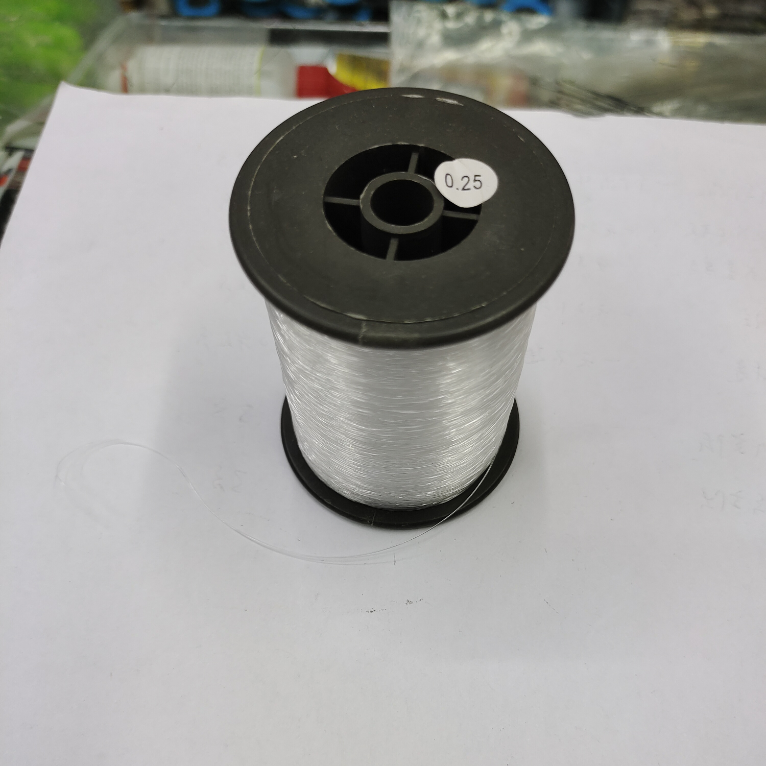 Medium tube non-elastic transparent fishing thread 0.25 beaded ring Winding braided thread Large roll crystal thread braided ring fish thread