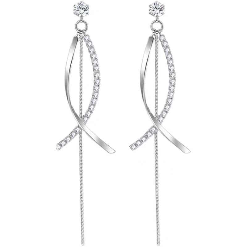 Slimming fringe earrings Summer new 2021 influencer temperament long premium earrings thumbnail