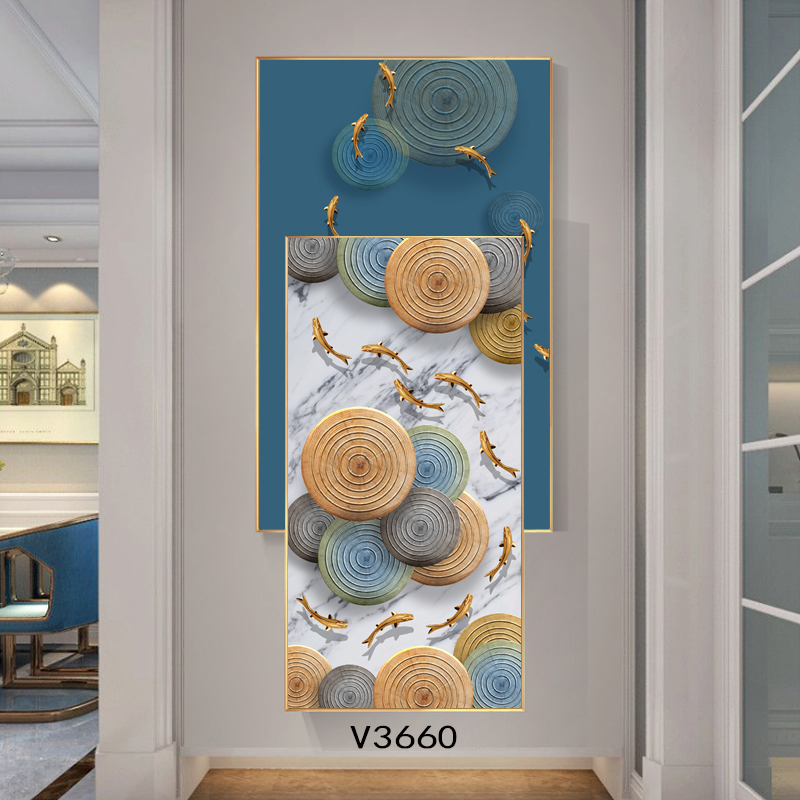 Modern simple decorative painting landscape light luxury porch decorative painting 6000-4