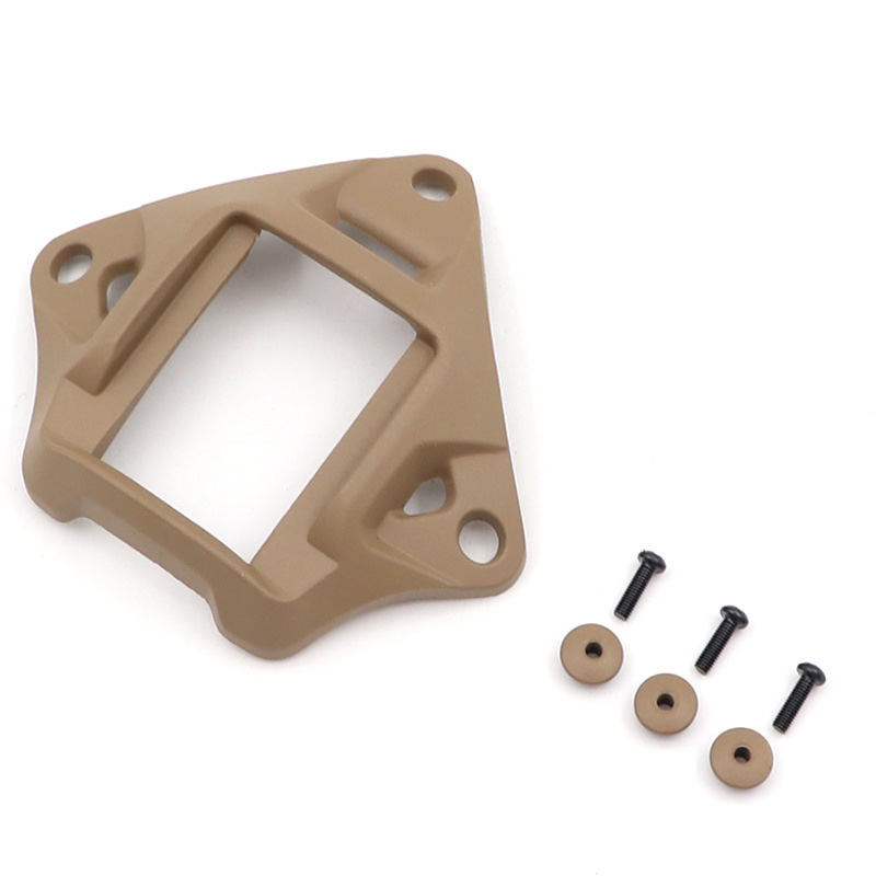 头盔支架金属底座  CS头盔夜视仪模型底座附件 战术配件 白底实物图