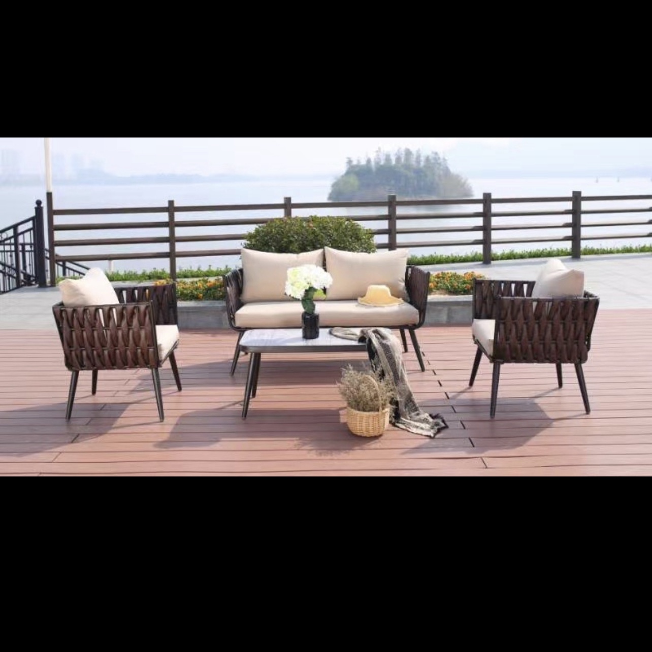 JHA-16010 (PE Woven Rattan Set Sofa)