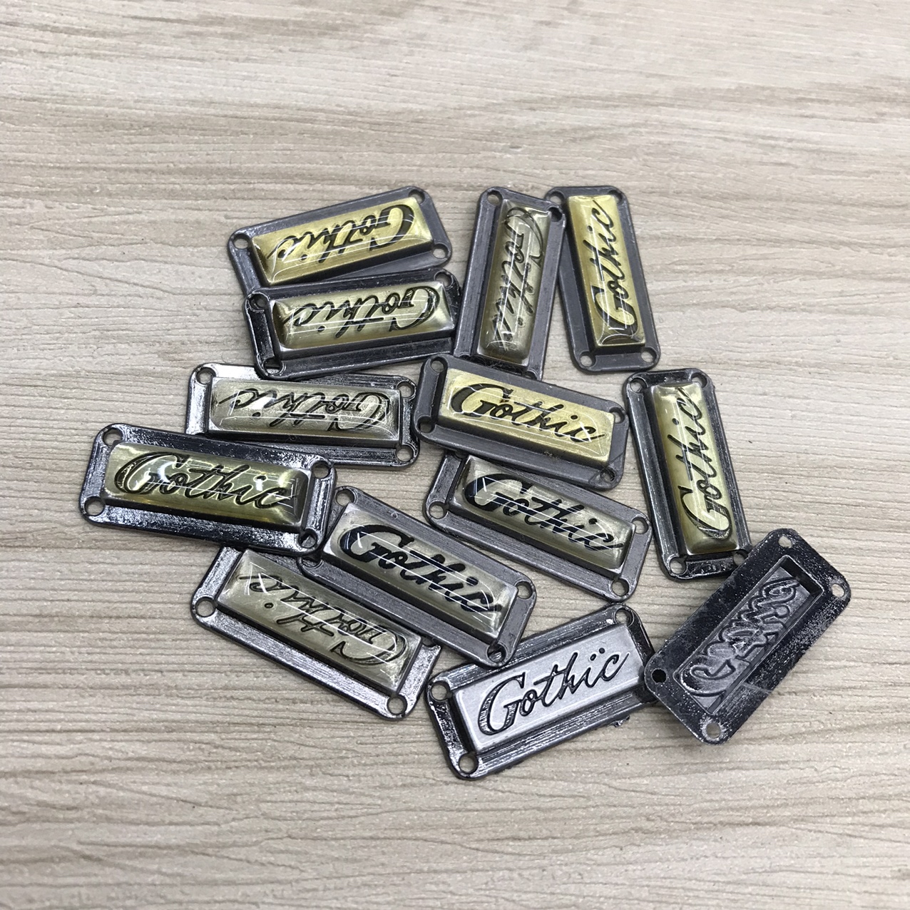 合金滴胶标钱包皮具装饰配件