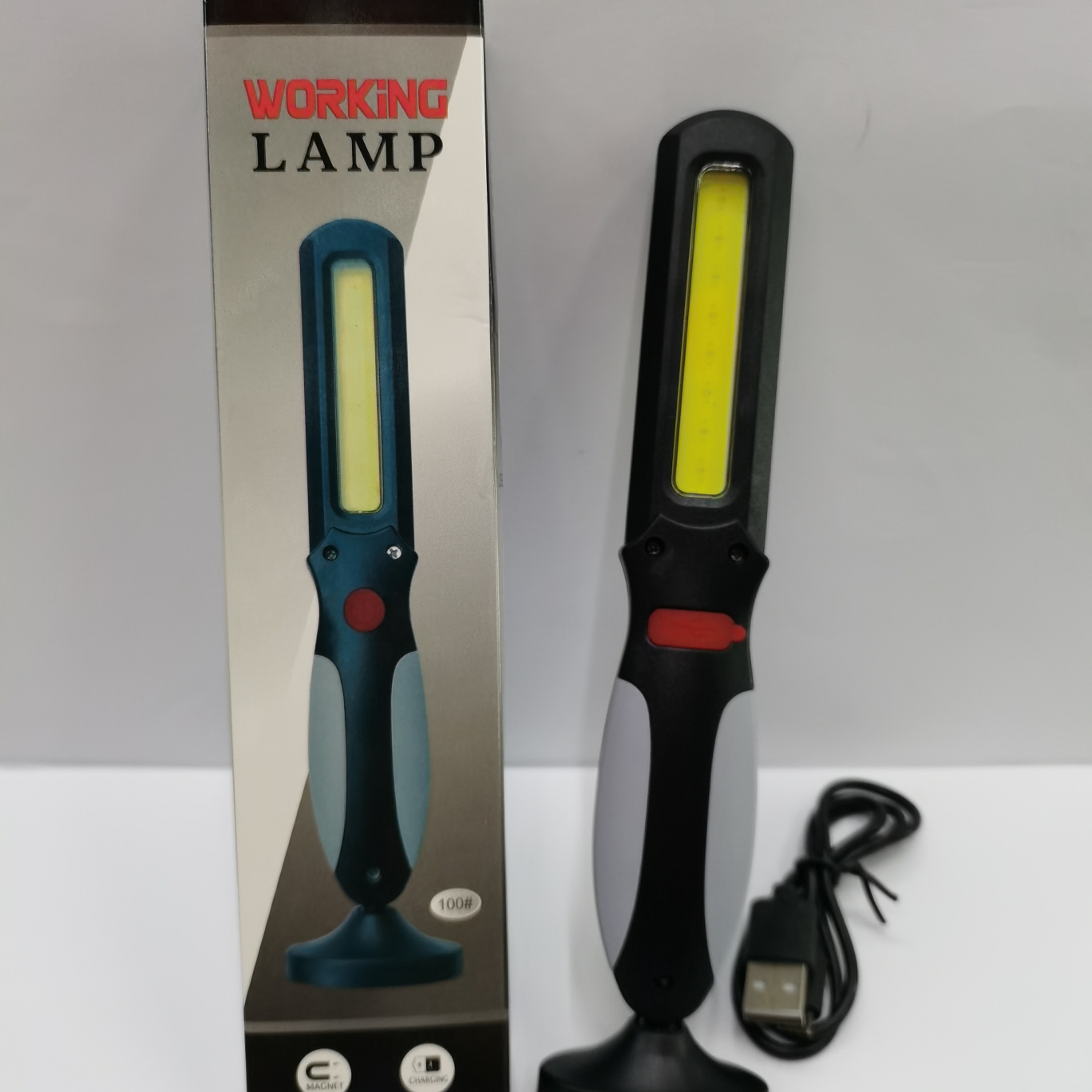 新款USB充电工作灯工具灯手电筒